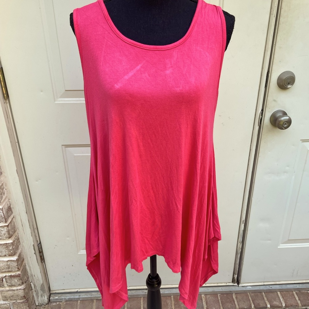 Lavanya Woman, Sleeveless, Pink, Tunic, Size 1X